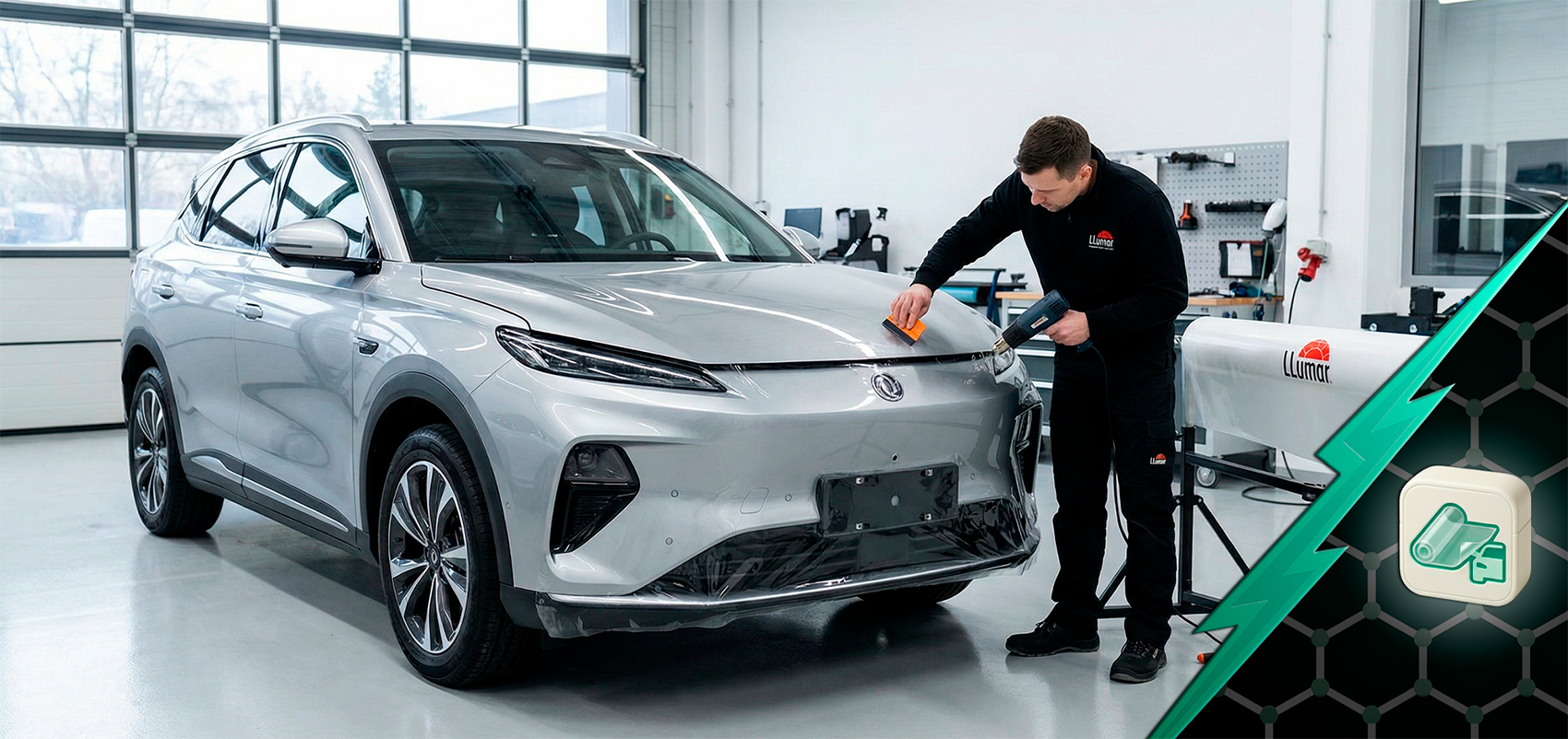 Оклейка антигравийной пленкой DongFeng