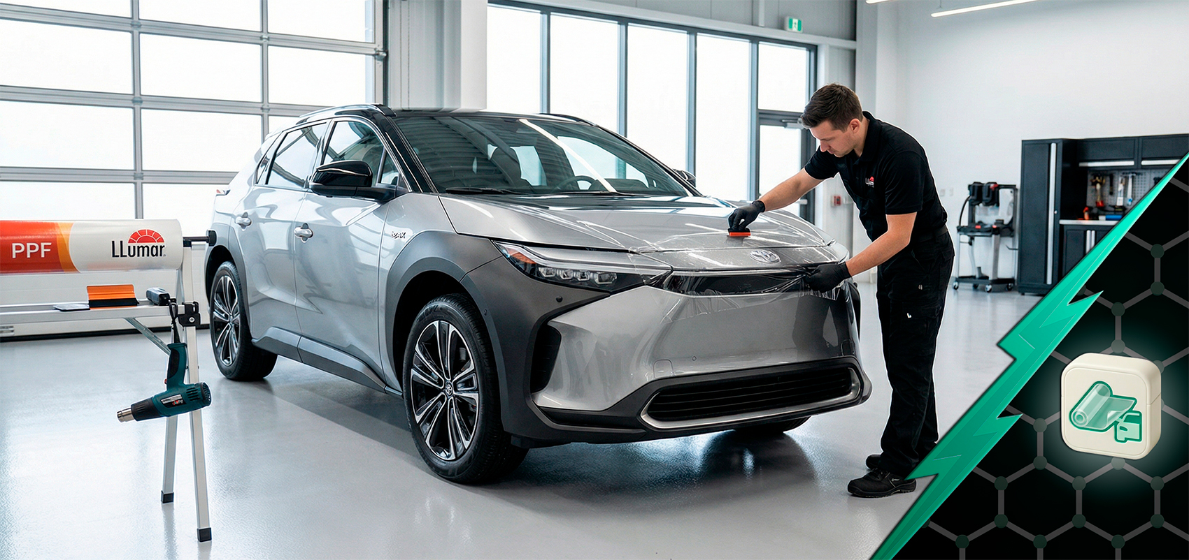 Оклейка антигравийной пленкой Toyota