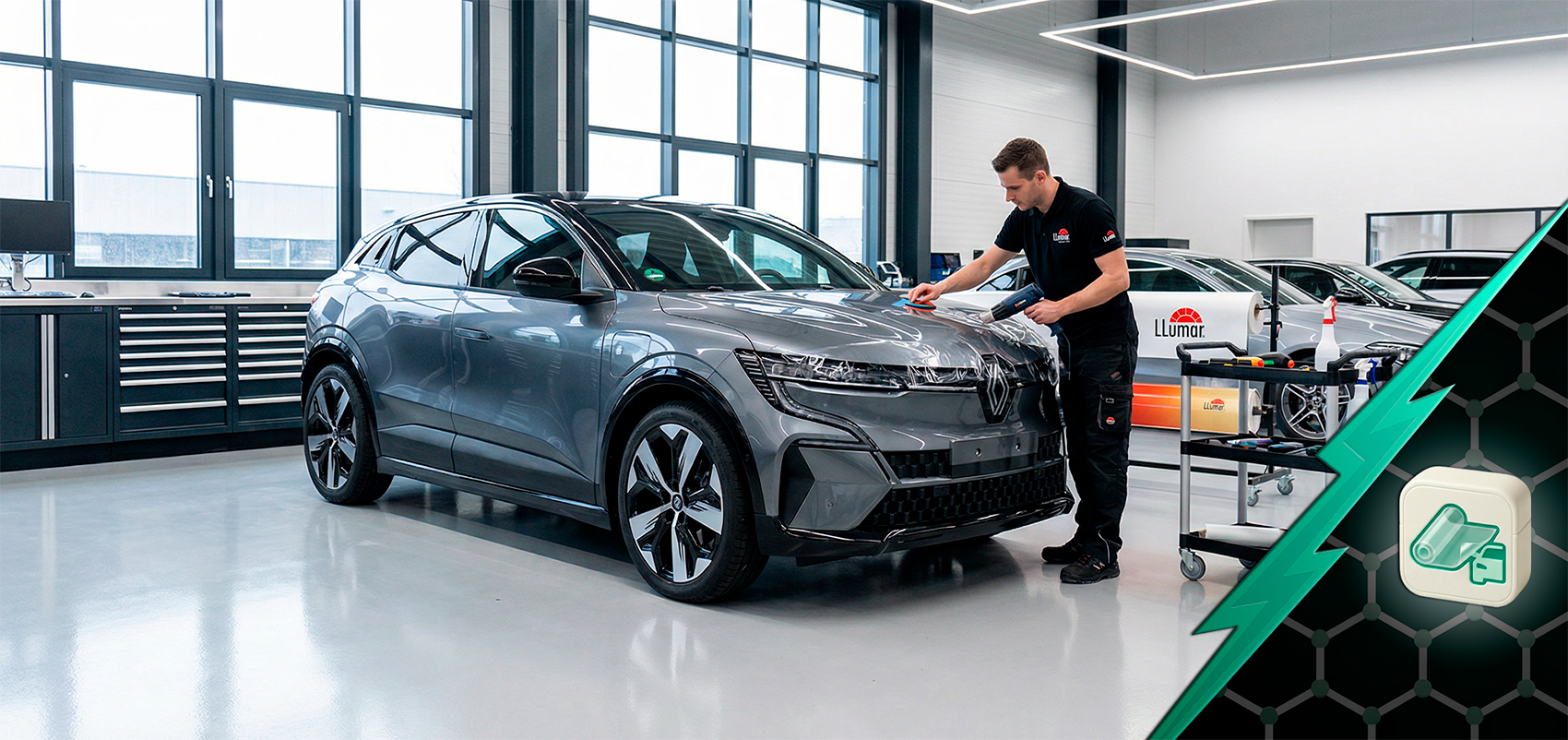 Оклейка антигравийной пленкой Renault